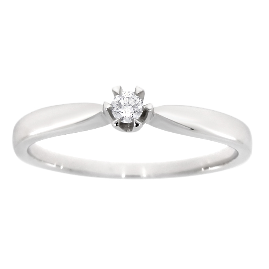 Ring, einsteins diamant 0.15ct